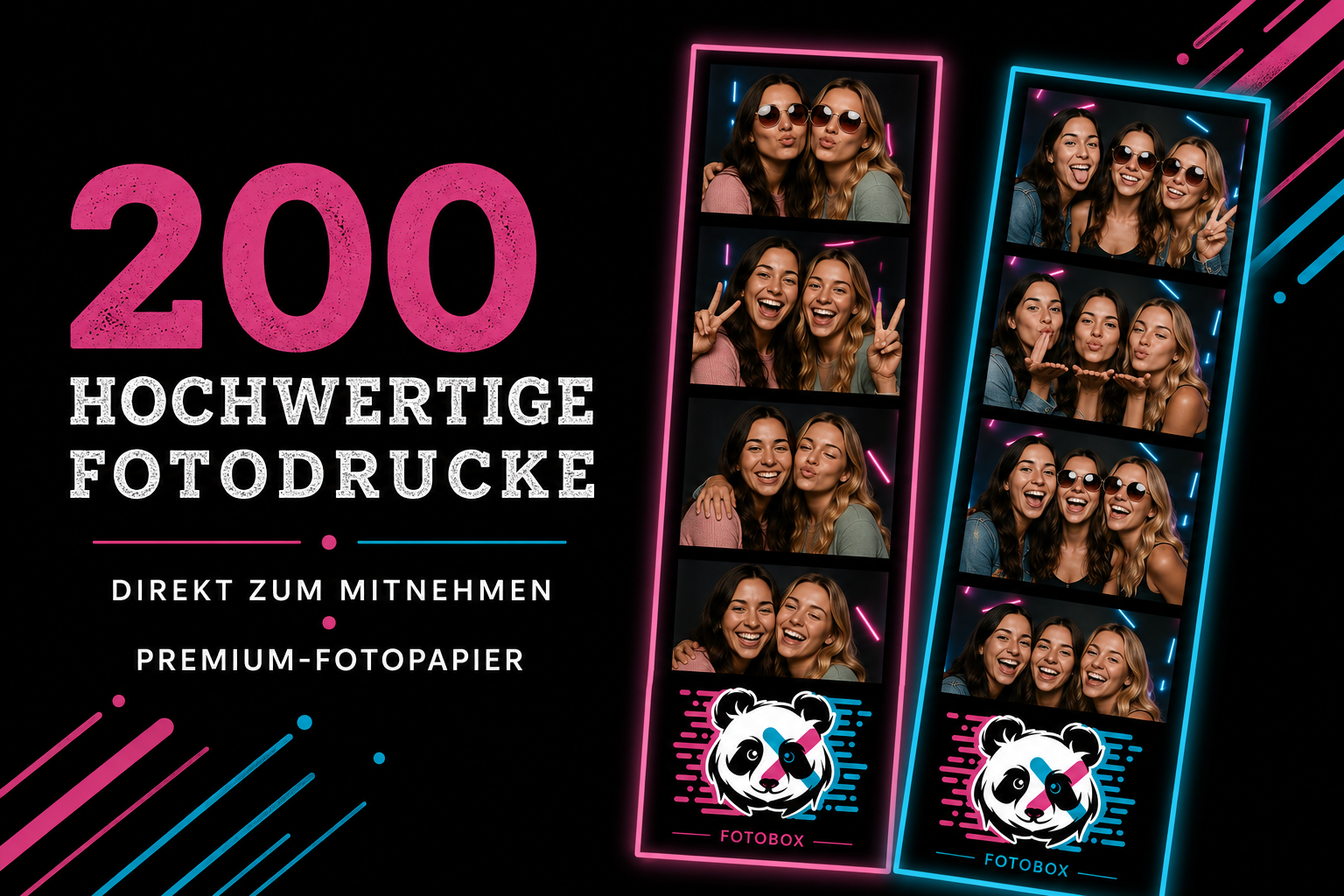 200 Fotodrucke (bis ca. 60 Personen)